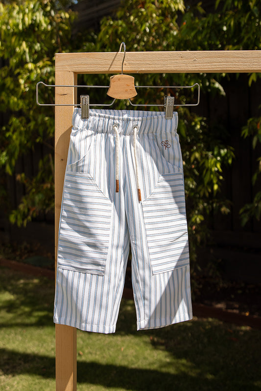 Lightweight Pants Blue Stripe